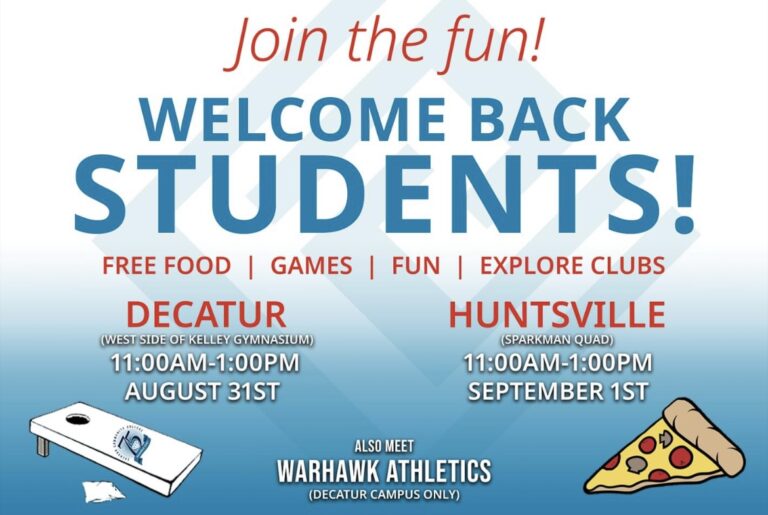 Student welcome back parties