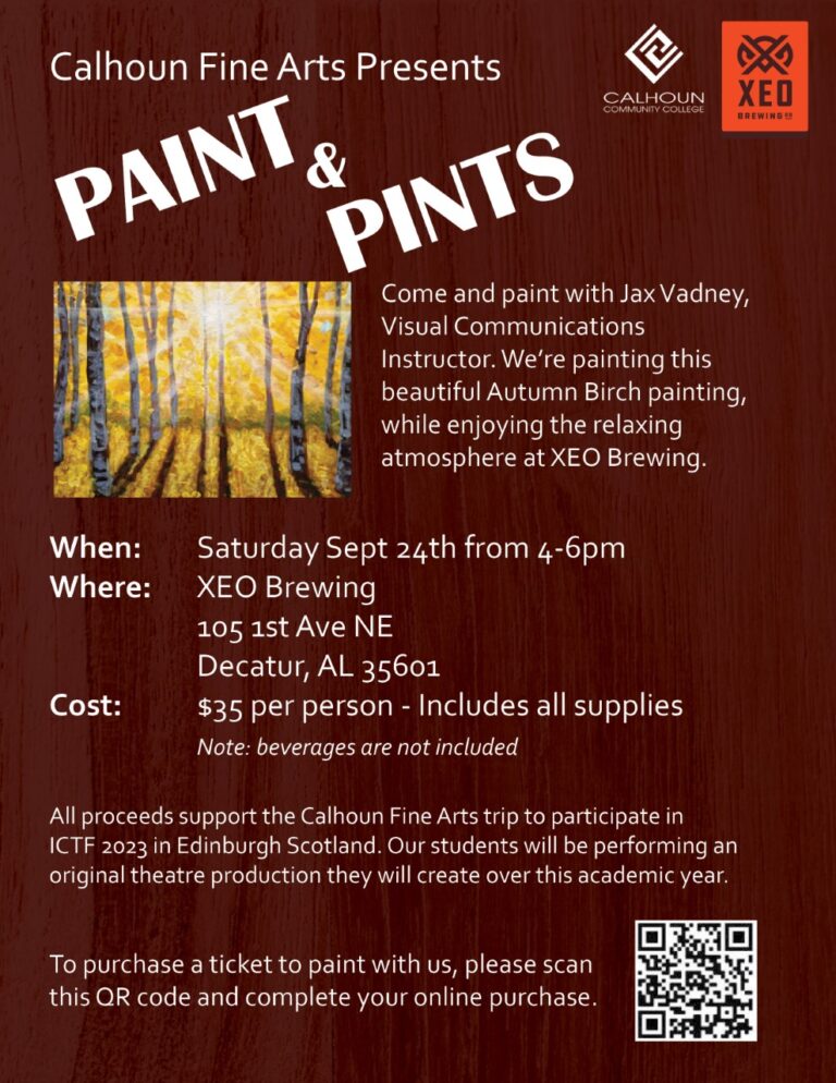 Paint and Pints: support Calhoun fine arts students