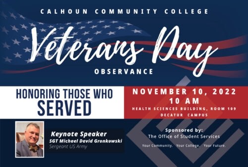 Honor those who have served our country: Veterans Day Observance&nbsp;